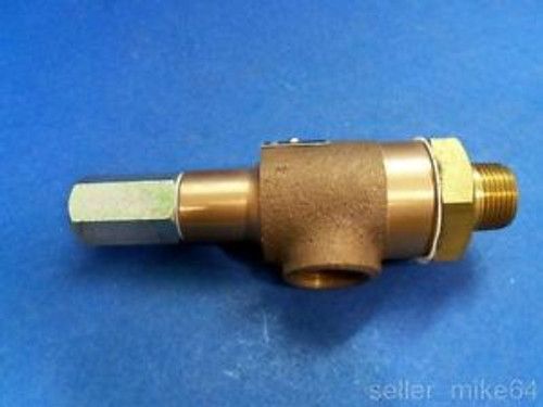 JAYCO 312 BRONZE PRESSURE RELIEF VALVE 3/4 NPT MALE 3/4 NPT FEMALE NNB