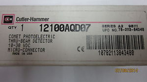 Cutler Hammer Comet Photoelectric Thru-Beam Detector 12100AQD07