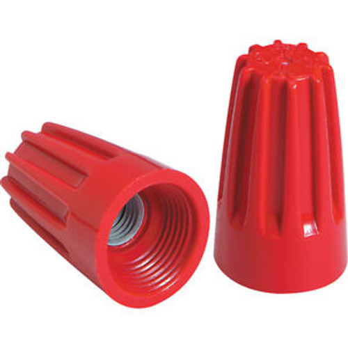 RED WIRE NUT CONNECTORS STRAIGHT BARREL STYLE UL - 3000 PACK - FAST SHIPPING