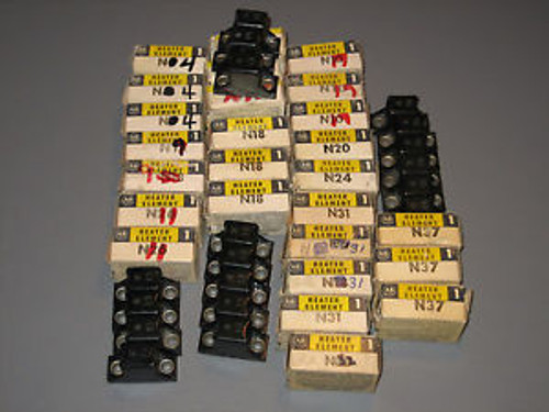 Large Lot of 43 PLC Allen Bradley Heater Elements N4 - N37