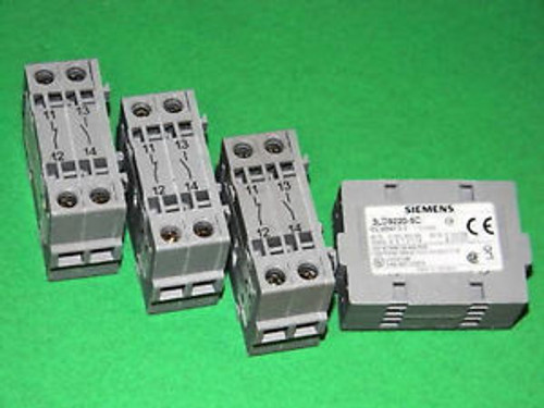 Siemens 3LD9220-5C Auxiliary Contact Block 1a1b (Lot of 4)