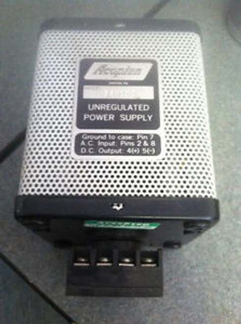 ACOPIAN 24U100 UNREGULATED POWER SUPPLY 250V-AC 5V-DC 1/2A