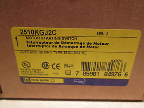 1 New SQUARE D 2510 KGJ-2C 2510 KGJ2C MANUAL SWITCH