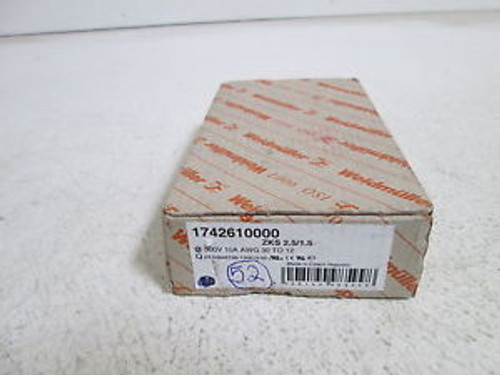 LOT OF 52 WEIDMULLER TERMINAL BLOCK (1742610000) ZKS 2.5/1.5 NEW IN BOX