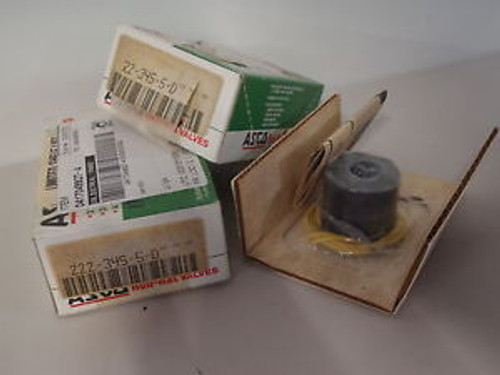 Lot of 2 Asco 222-345-5-D 120V Solenoid Valve Coils