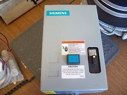 NEW SIEMENS SIZE 0 STARTER AND ENCLOSURE 14CSD12BF 48ASD1M20