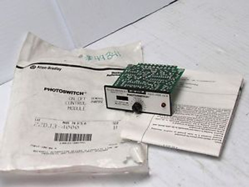 ALLEN BRADLEY AB PHOTOSWITCH ON/OFF CONTROL MODULE 22DJ3-4000 SER B 22DJ34000 ALLEN BRADLEY AB PHOTOSWITCH ON/OFF CONTROL MODULE 22DJ3-4000 SER B 22DJ34000