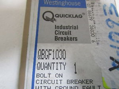 WESTINGHOUSE CIRCUIT BREAKER QBGF1030 NEW IN BOX