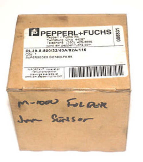 NEW PEPPERL & FUCHS RL39-8-800/32/40A/82A/116 SENSOR  RL3988003240A82A