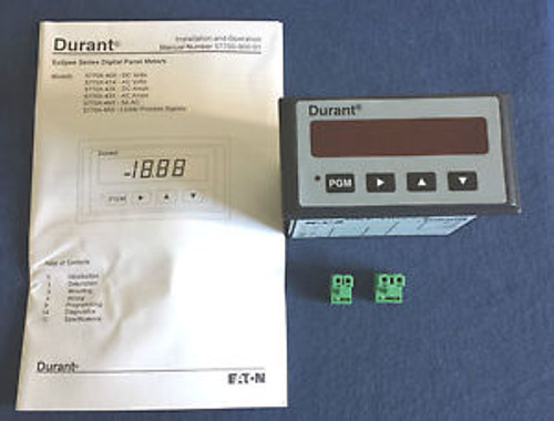 Durant Eaton 57700-430 Eclipse Series A/C Ammeter DC Powered 9-30VDC 2A