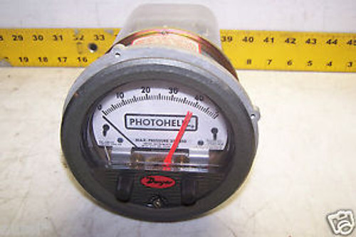 NEW DWYER PHOTOHELIC PRESSURE SWITCH GAGE MODEL 3000-50MM-MG