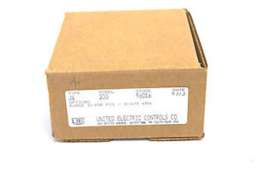 NEW UNITED ELECTRIC J6-230 PRESSURE SWITCH J6230