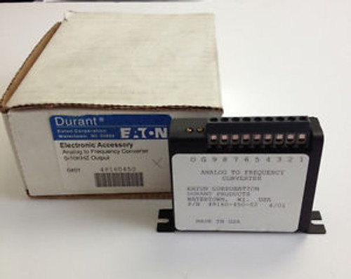 Eaton Durant 48160-450-02 Analog To Frequency Converter 0-10 KHZ Output