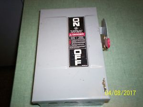 NEW general electric SAFETY SWITCH 30 AMPS general duty 240 v 3 pole 3 ph 7.5hp