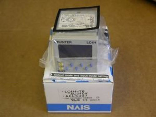 NAIS LC4H-T6-AC240V DIN 48 Size LCD Electronic Counter 11 Pin Tube Type Plug