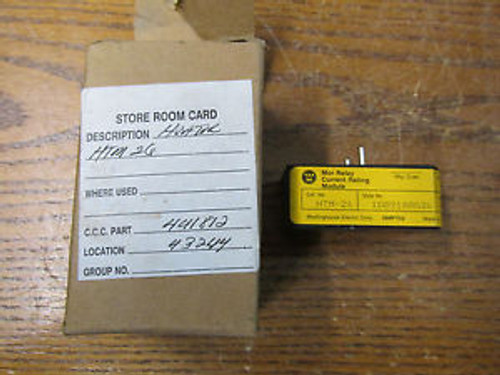 NEW NOS Westinghouse HTM-26 Mor Relay Current Rating Module 1D89108G26