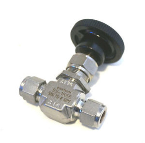 NEW SWAGELOK SS-1KS6 NEEDLE VALVE SS1LS6