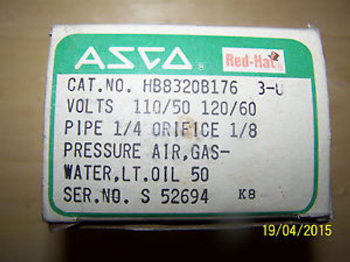 ASCO Red Hat Solenoid Valve - Catalog # HB8320B176