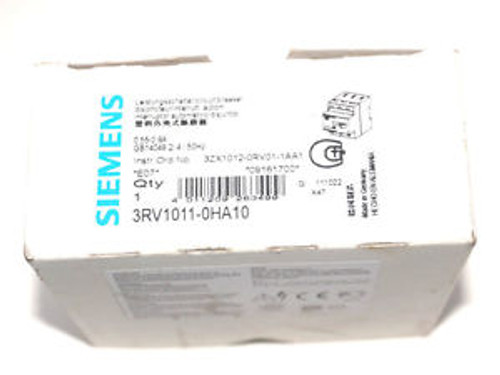 NEW SIEMENS 3RV1011-0HA10 CIRCUIT BREAKER 3RV10110HA10