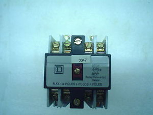 Square-D 8501XD020 115 / 125vdc control relay TYPE X - 60 day warranty