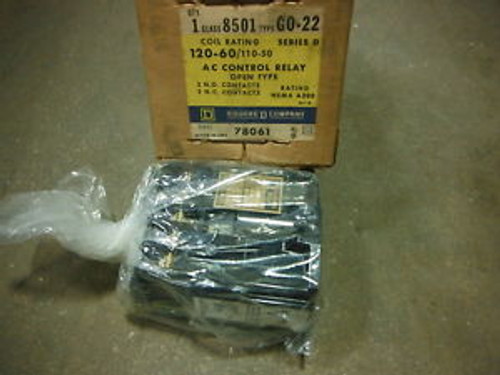 SQUARE D MAGNETIC RELAY 8501 GO-22 ~ New