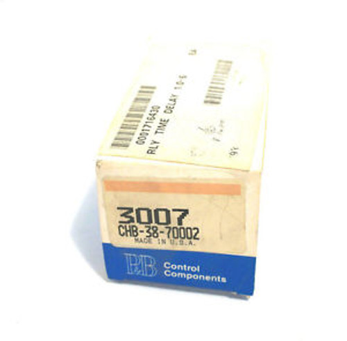 NEW POTTER & BRUMFIELD CHB-38-70002 TIME RELAY DELAY CHB3870002