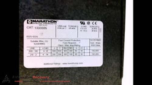 MARATHON 1333595 POWER DISTRIBUTION BLOCK 600V 420AMP OVER-CURRENT NEW