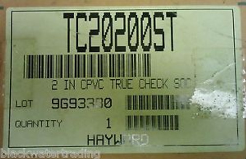 New in Box Hayward TC20200ST 2 CPVC True Union Ball Check Valve