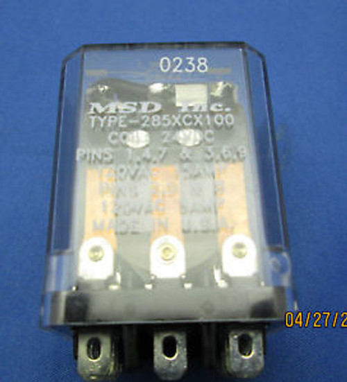 MSD Relay 285XCX100 new