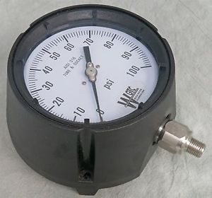 WGTC Process Gauge 4.5 Liquid Fillable 316 SST Tube And Socket 1/4 NPT 1B4