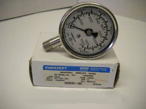 ASHCROFT 1NA92351-066 PRESSURE GAUGE 63mm 0-15KPSI New