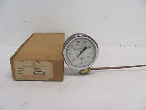 JOHNSON T-2100-64 ADJUSTABLE MOUNT DIAL THERMOMETER RANGE 40-170 DEG. F. New