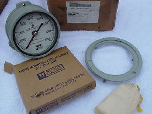 WEKSLER 8000PSI VACUUM/PRESSURE GAUGE SA233PXFRWBO NEW