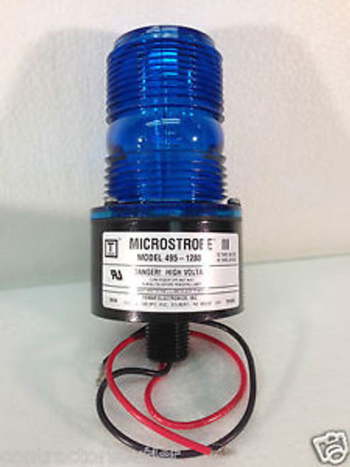 NEW TOMAR ELECTRONICS 495-1280 MICROSTROBE III FLASHING BEACON BLUE