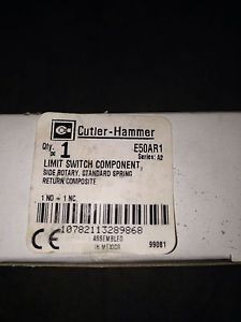 CUTLER HAMMER LIMIT SWITCH E50AR1 New