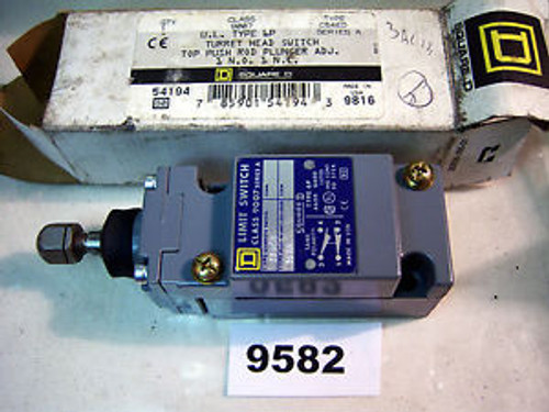 (9582) Square D Turret Head Top Push Limit Switch 9007-C54ED