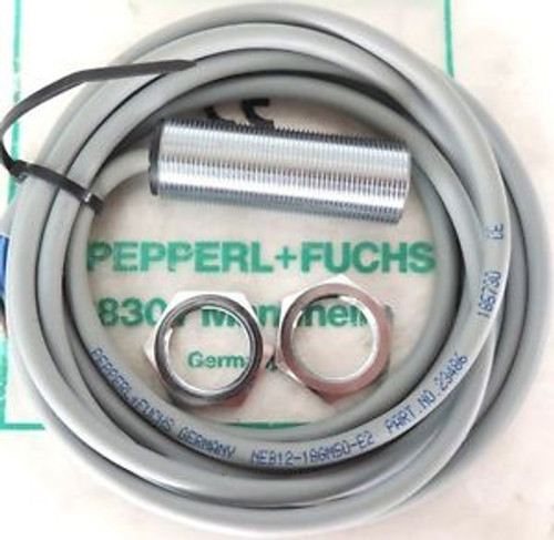 NEW PEPPERL +  FUCHS NEB12-18GM50-E2 INDUCTIVE SENSOR P/N: 23486