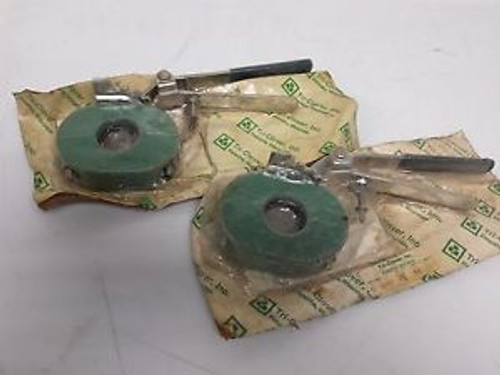 LOT OF 2 TRI-CLOVER A51L   1 1/2-E-A  BUTTERFLY VALVE 51-SERIES