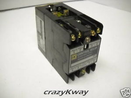 SQUARE D 8501 L040 CONTROL RELAY 120V COIL NEW NO BOX