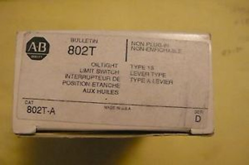 Allen Bradley Oil Tight  Limit Switch 802T-A Series D