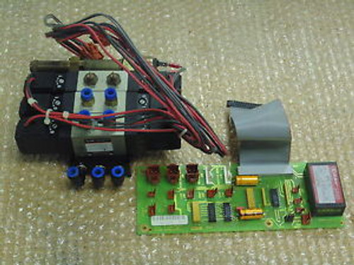 SMC Pneumatic Solenoid Valve EVF 3220-X26 DC21-26V w/ HP Power Supply Board
