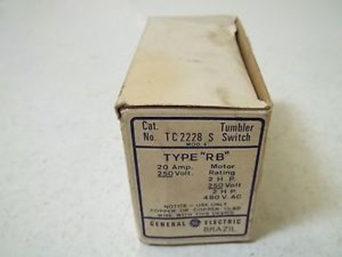 GENERAL ELECTRIC TC2228S TUMBLER SWITCH TYPE RB NEW IN A BOX