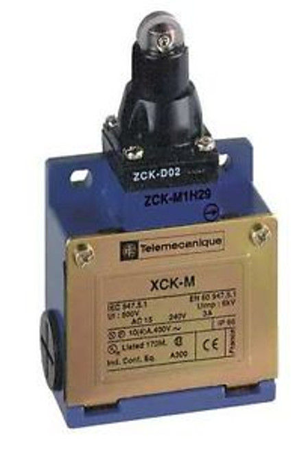 TELEMECANIQUE XCKM102H7 Limit Switch, Steel Roller Plunger, 43.2 Lbs