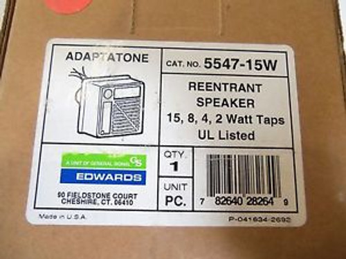 EDWARDS REENTRANT SPEAKER 5547-15W NEW IN BOX