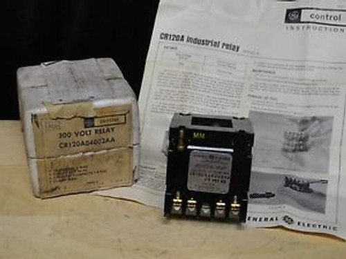 GE ~ 300 VOLT RELAY ~ P/N CR120A04002AA ~ 10 AMPS  115V VOLTS ~ (NEW in BOX)