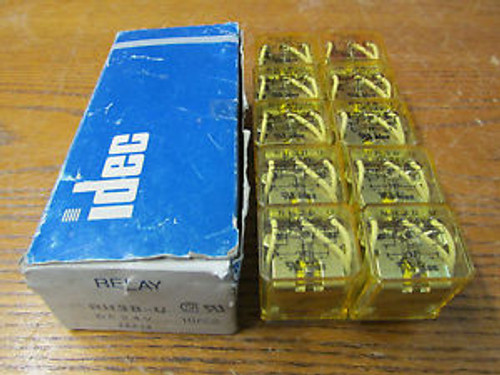 NEW NOS LOT OF 10 Idec RH3B-U Relay 24 Volts D/C 24X28