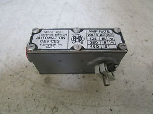 AUTOMATION DEVICES 8631 LEVEL CONTROL SWITCH NEW OUT OF BOX