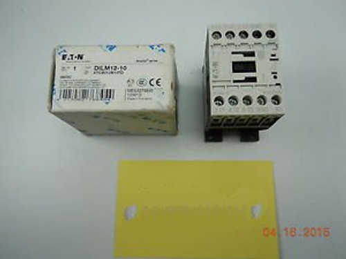 Eaton XTCE012B10TD CONTACTOR 3 POLE 12 AMP FRAME B 1NOAUX 24VDC COIL New