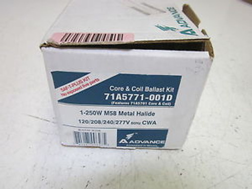 ADVANCE 71A5771-001D CORE & COIL BALLAST KIT 120/208/240/277VNEW IN A BOX