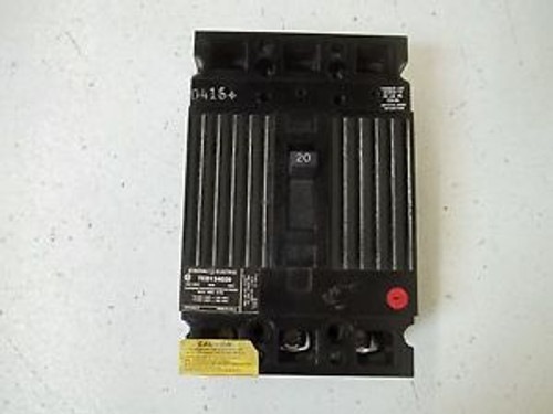 GENERAL ELECTRIC TED134020 CIRCUIT BREAKER NEW OUT OF A BOX